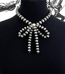 Western Navajo Pearl Bow Necklace