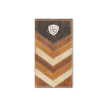 Ariat Tan Chevron Patchwork Rodeo Wallet