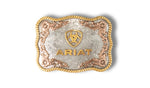 Ariat Rectangle Scalloped Rope Edge Buckle