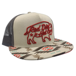 Red Dirt Cream Big Bison Aztec Cap