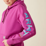 Ariat Rebar Graphic Hoodie- Willoher/Maui Blue