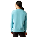 Ariat Women's Rebar Fleece Crewneck Sweatshirt - Milky Blue