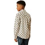 Ariat Boy's Cai Khaki Print Shirt