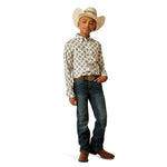 Ariat Boy's Cai Khaki Print Shirt