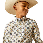 Ariat Boy's Cai Khaki Print Shirt