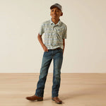 Ariat Boy's Aztec Print Polo