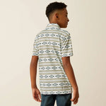 Ariat Boy's Aztec Print Polo