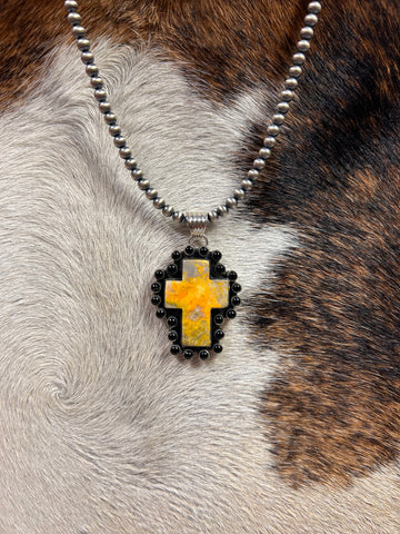 Genuine Quaker Ladies Cross Pendant