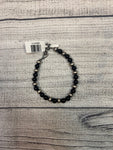 Genuine Navajo Pearl & Black Onyx Adjustable Bracelet