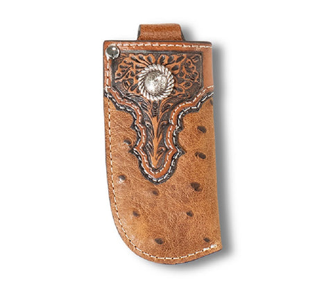 Ariat Ostrich Print Knife Sheath