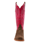 R. Watson Women’s Cider Brown Fuchsia Goat Rough Out Boot