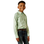 Ariat Boys Green Team Pierson Shirt