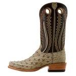 Ariat Men's Futurity Outlaw Platinum Full Quill Ostrich Cowboy Boot