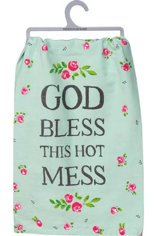 Dish Towel-God Bless This Mess