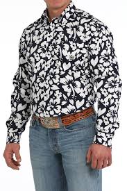 Cinch Men's Hibiscus Print Shirt