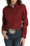 Cinch Women's Red Polka Dot Print Shirt