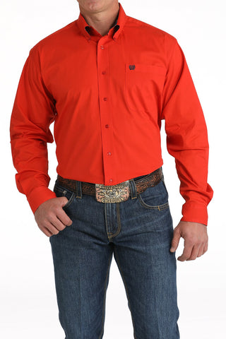 Cinch Men's Solid Red Shirt