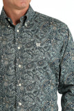 Cinch Men's Green Paisley Shirt