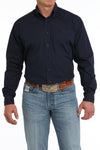 Cinch Men's Navy Cattle Print Shirt