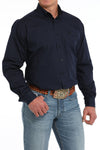 Cinch Men's Navy Cattle Print Shirt