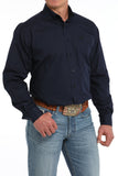 Cinch Men's Navy Cattle Print Shirt