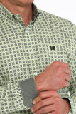 Cinch Men's Lime Medallion Print Shirt