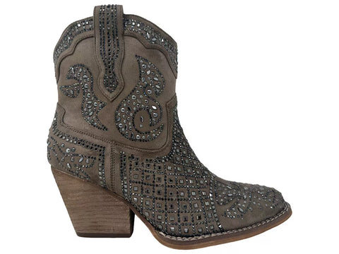 Show Off Ankle Bootie in Taupe By Very G