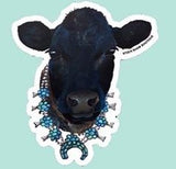 Livestock Wearing Turquoise Sticker Decals