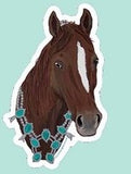 Livestock Wearing Turquoise Sticker Decals