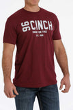 Cinch 96 Burgundy Tee