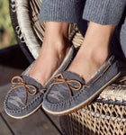 Minnetonka Women’s Tilia Moccasins - Gray