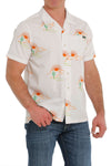 Cinch Men’s Cream Sunrise Camp Shirt