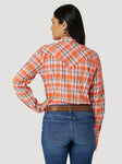 Wrangler Women’s Orange Plaid Shirt