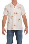 Cinch Men’s Cream Sunrise Camp Shirt