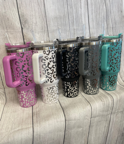 Hot Pink Leopard Tumbler 40 oz – Horse Creek Outfitters