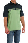 Cinch Men’s Arena Flex Navy & Green Polo