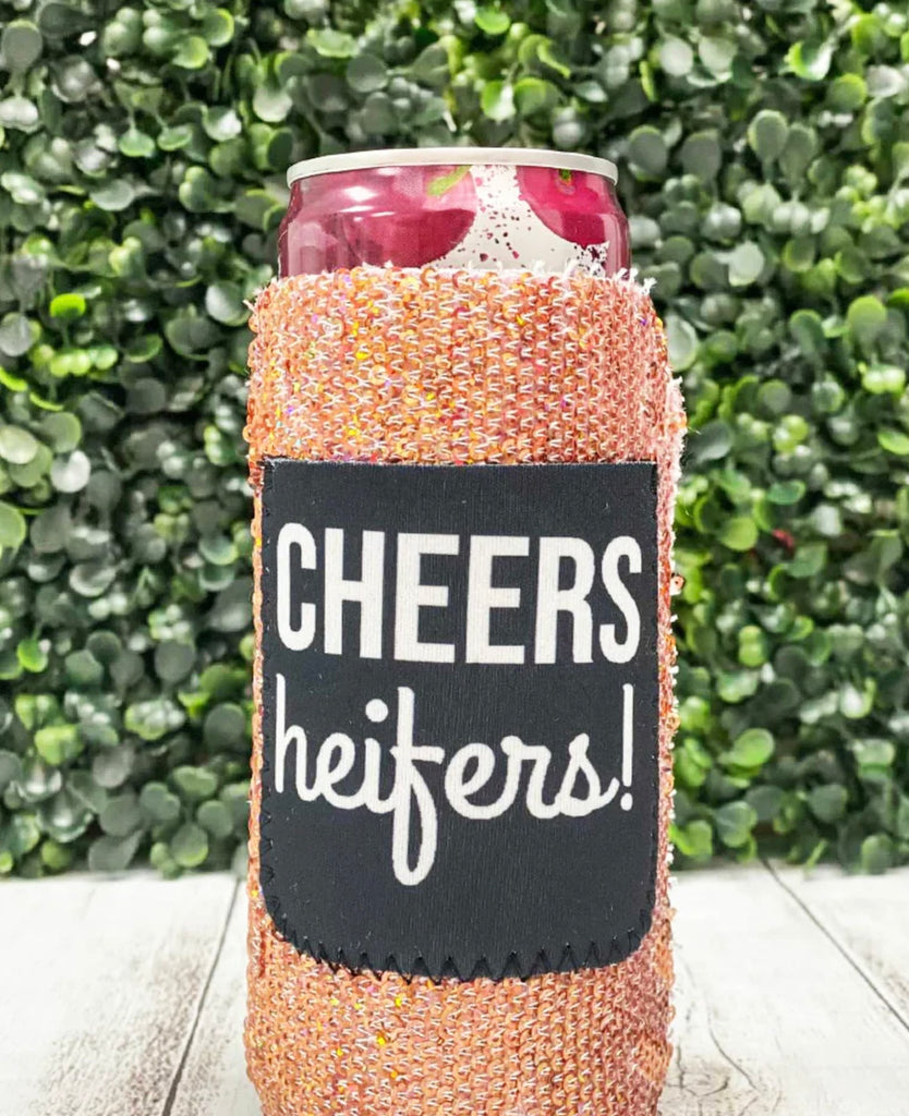 Sequin Slim Can Coolers