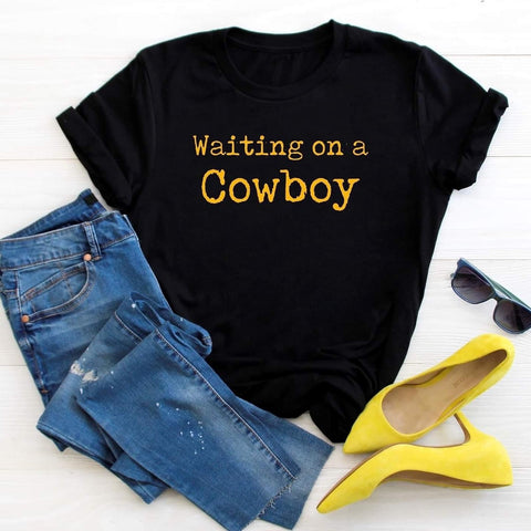 Waiting On A Cowboy Tee