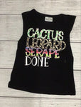 Cactus Leopard Serape Girl’s Short Set